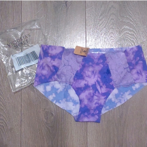 Victoria Secret-2pc Wear Everywhere Push Uo Bra & Panty (Purple Blur)32DD/M - Picture 7 of 8